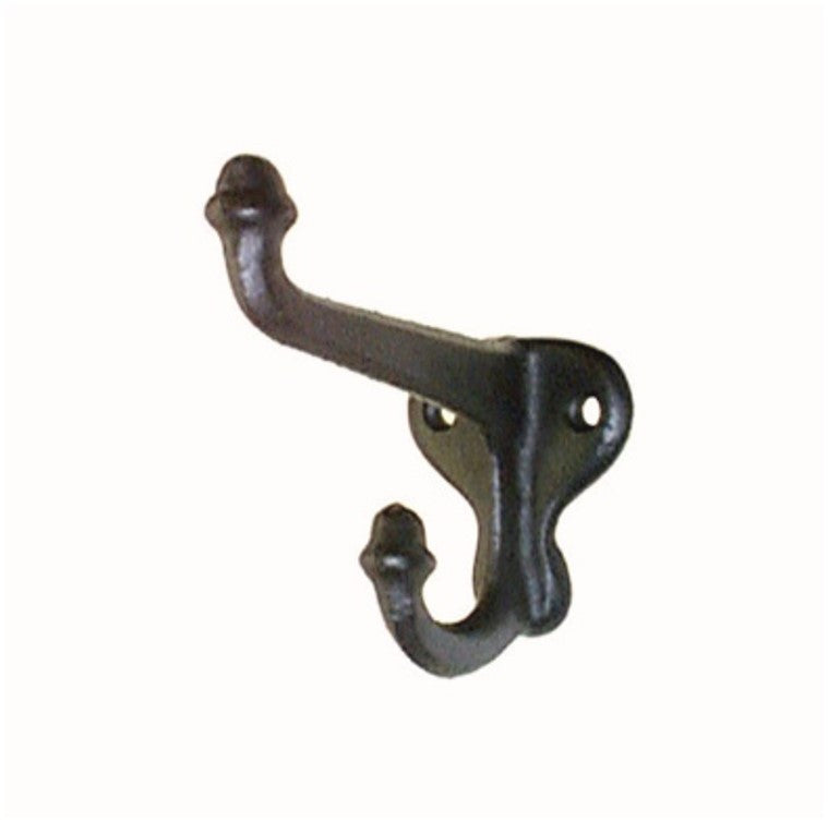 Iron Double Acorn Hook  Hippo Hardware & Trading Company