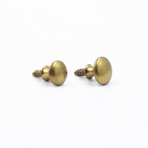 Bookcase Small Brass NOS Knobs