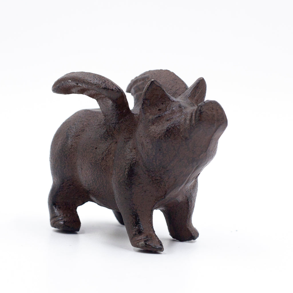 Cast Iron Flying Pig Paperweight