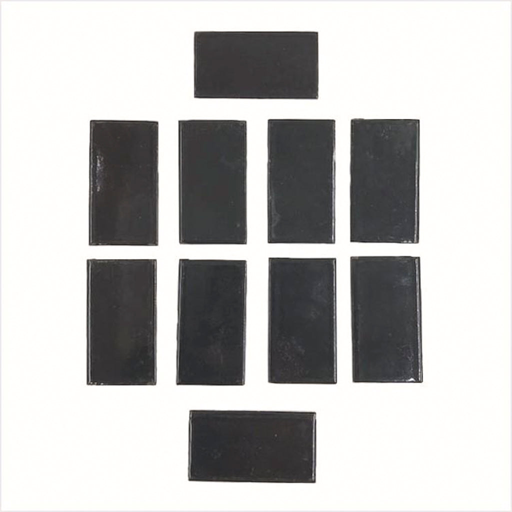 Black Enamel Steel Blank Tiles