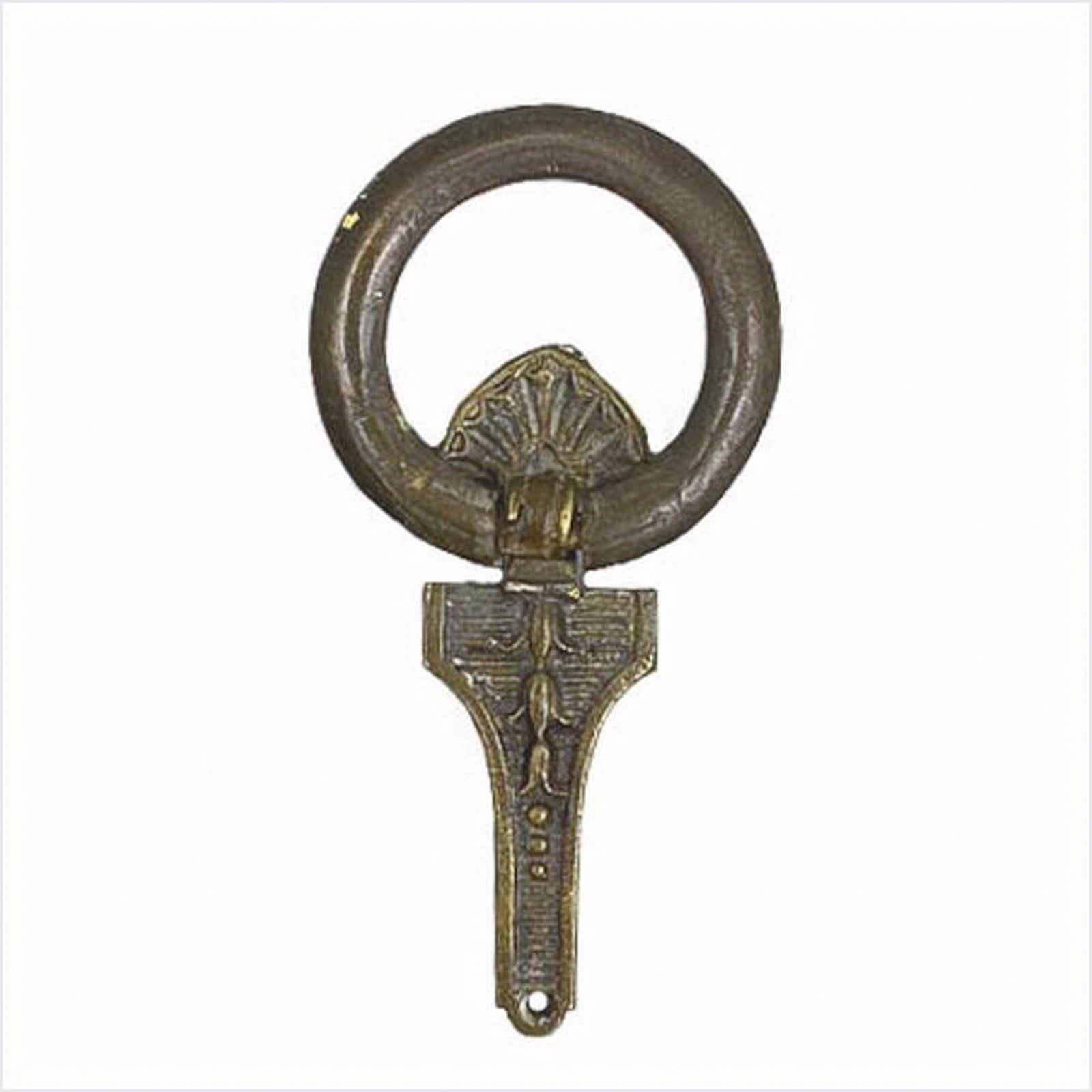 Geometric Art Nouveau Brass Ring Pulls