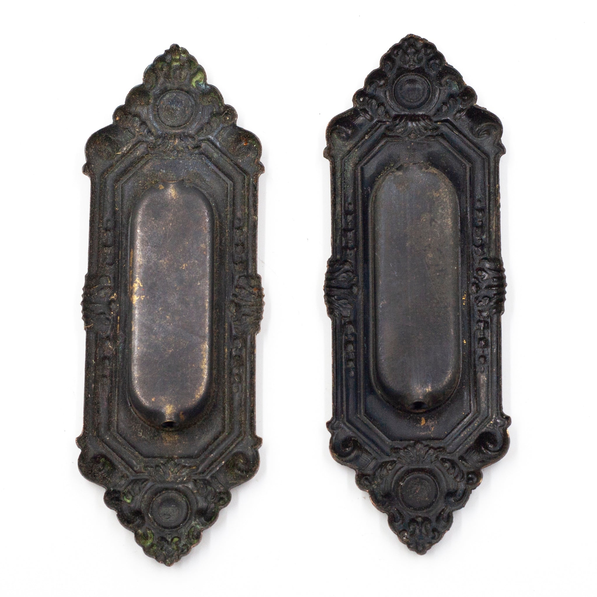 Victorian Recessed Window Sash Lifts or Flush Pulls - Hippo