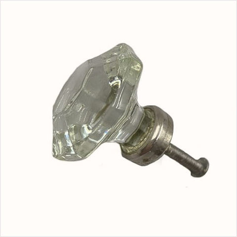 Clear Glass Octogonal Cabinet knobs