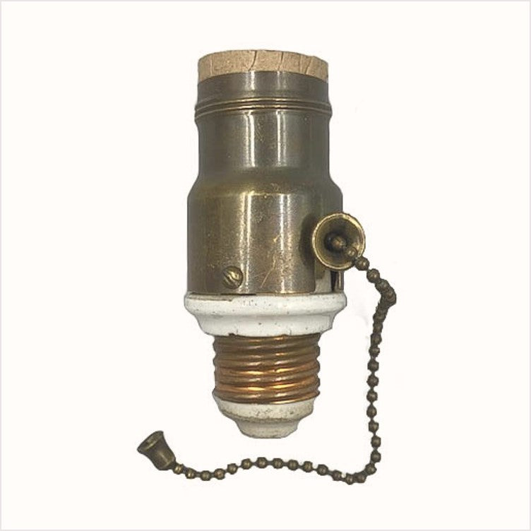 Antique Lighting Screw in Socket with Pull Chain